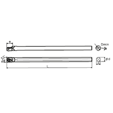 Державка расточная S1005K-SWUBR06 (S05K-SWUBR06-10)