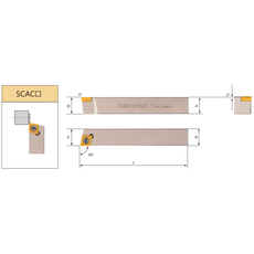 Державка для наружного точения SCACL1212H06 SAB-T