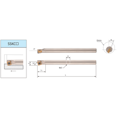 Державка расточная S12M-SSKCL09 SAB-T