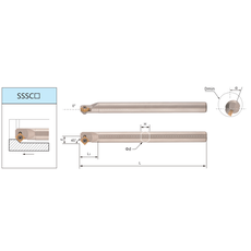 Державка расточная S25S-SSSCL09 SAB-T