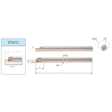 Державка расточная S25S-STUCL11 SAB-T