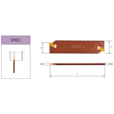 Отрезное лезвие SPB26-2 (SPB226) SAB-T