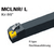 Державка для наружного точения MCLNR4040R16 SAB-T