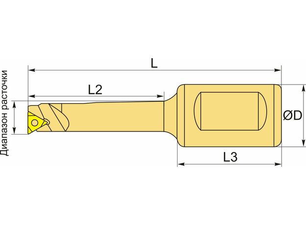 Державка для расточки SBJ1610-40L, изображение 3