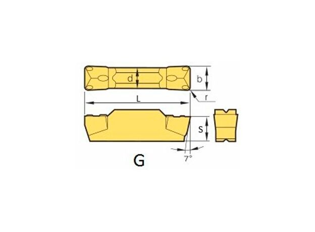 Пластина для отрезки и точения канавок MGMN200-G-LDA, изображение 2