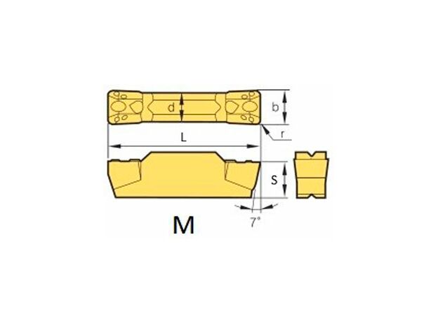 Пластина для отрезки и точения канавок MGMN400-M-H01, изображение 2