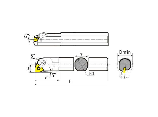Державка расточная S16Q-MWLNR08, изображение 2