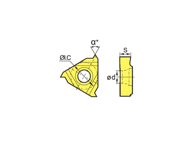 Пластина резьбовая 22IR4.0TR-SDC, изображение 2