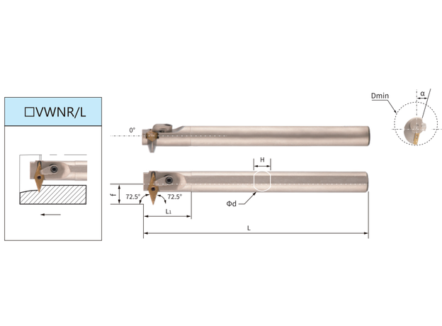 Державка расточная S25S-MVWNL16 SAB-T