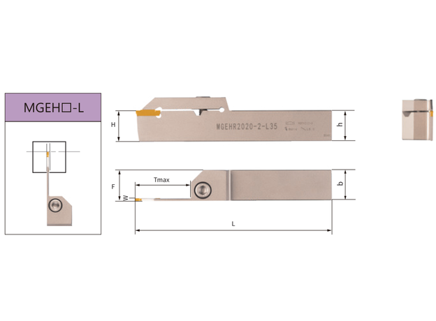 Державка отрезная MGEHR2525-2-T30 SAB-T
