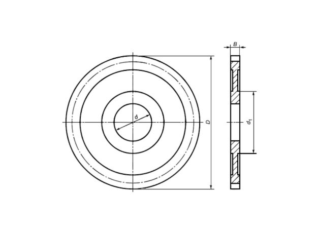 Фреза отрезная, прорезная 32*1,0*8 тип1 z-64 P6М5 ГОСТ 2679-93, изображение 2