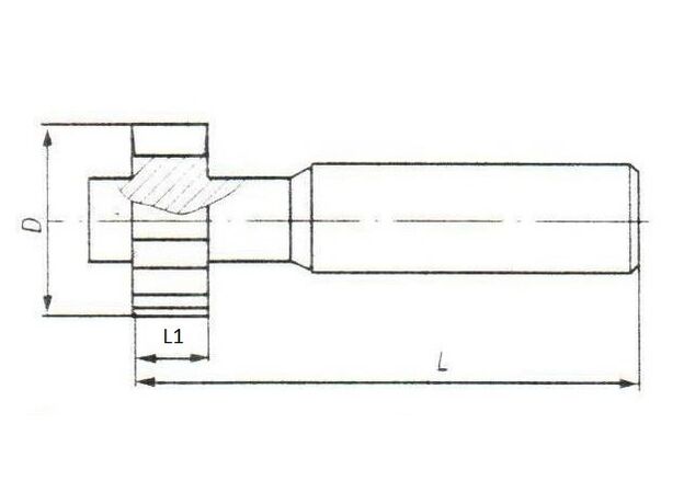 Фреза для пазов сегментных шпонок 32*6мм P12, изображение 2