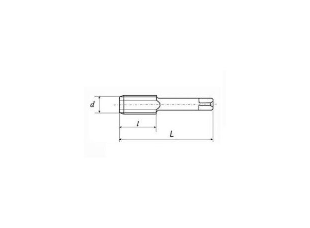 Метчик машинно ручной М 14*1,5 глух. 25*100 хв.11 Р18 (винт), изображение 2