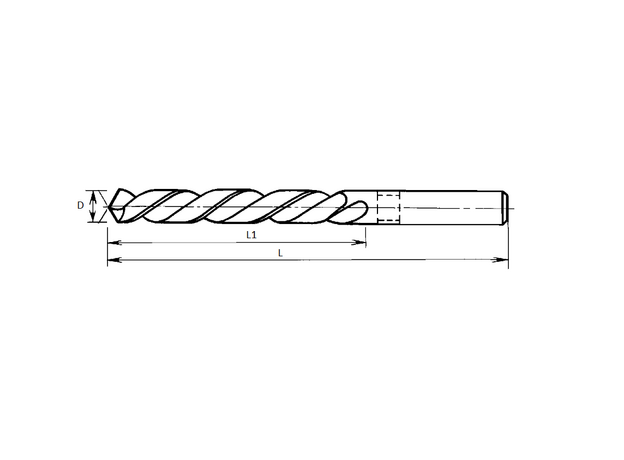 Сверло с цилиндрическим хвостовиком  ЛЕВОЕ 2,15 Р18 (длинн), изображение 2